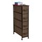 Sorbus 4 Drawers Narrow Dresser - with Steel Frame, Wood Top & Easy Pull Fabric Bins for Small Spaces, Closets, Bedroom, Bathroom & Laundry